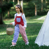 Rosebed Patchwork Chunky Cord Overalls