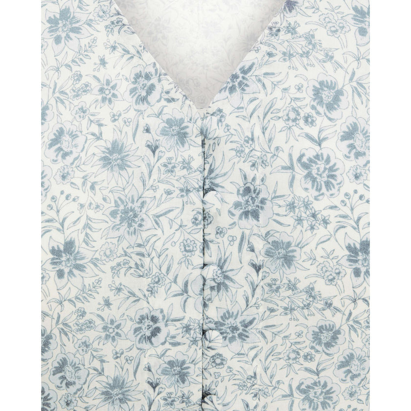 Elaine Dress in Floral Blues