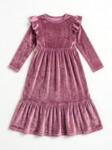 Velvet Ruffle Robe
