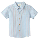 CHAMBRAY/ RED STRIPE NEWPORT WOVEN SHIRT