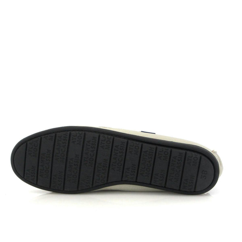 Penny 032 Walker Moccasins, light grey saffiano leather
