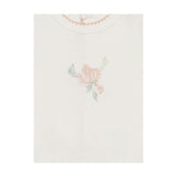 Heirloom Blossom Footie Ivory & Pink