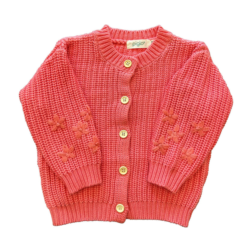 Poppy Flower Cardigan