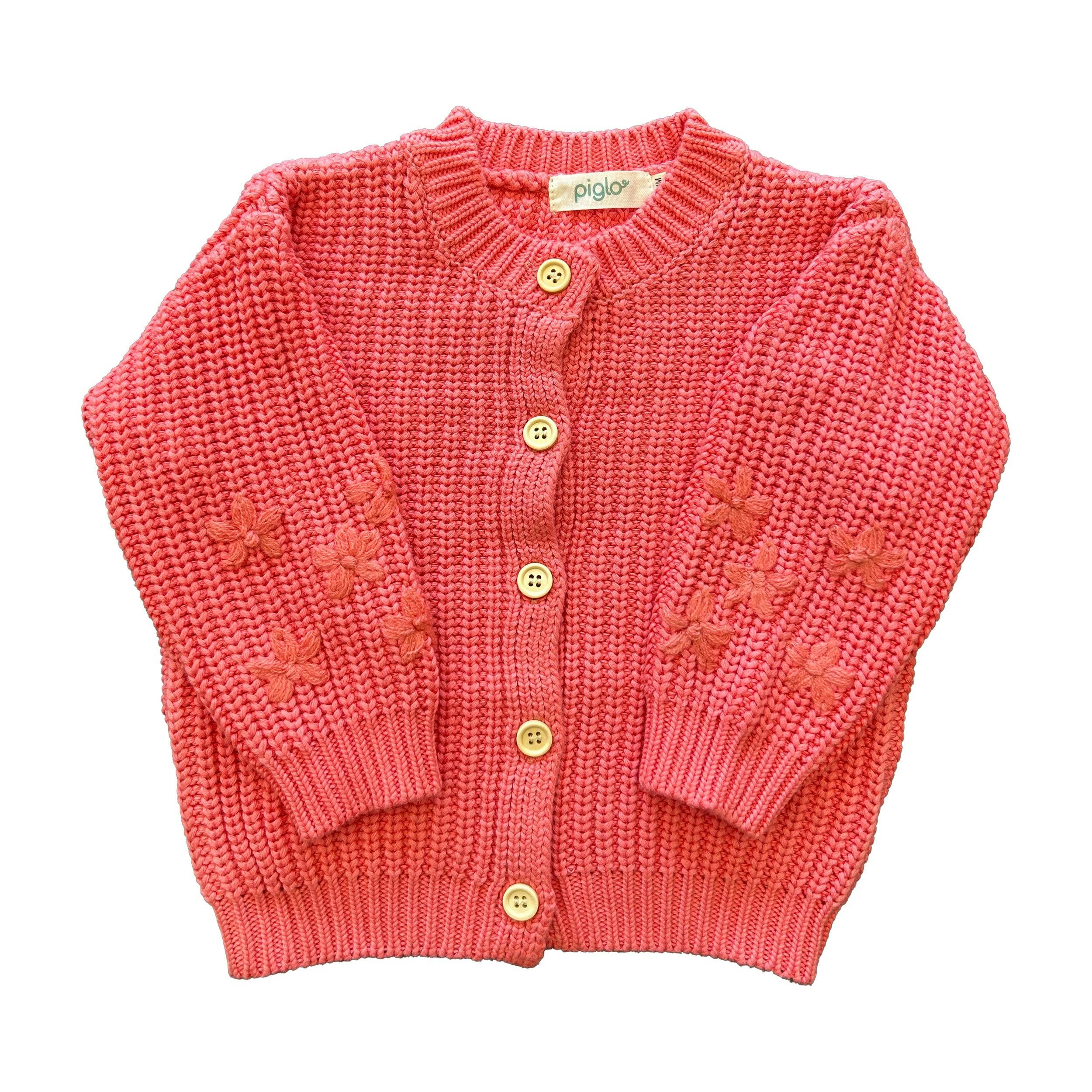 Poppy Flower Cardigan