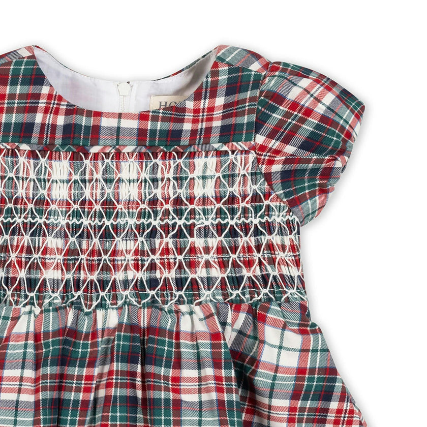 Organic Smocked Puff Sleeve Dress
