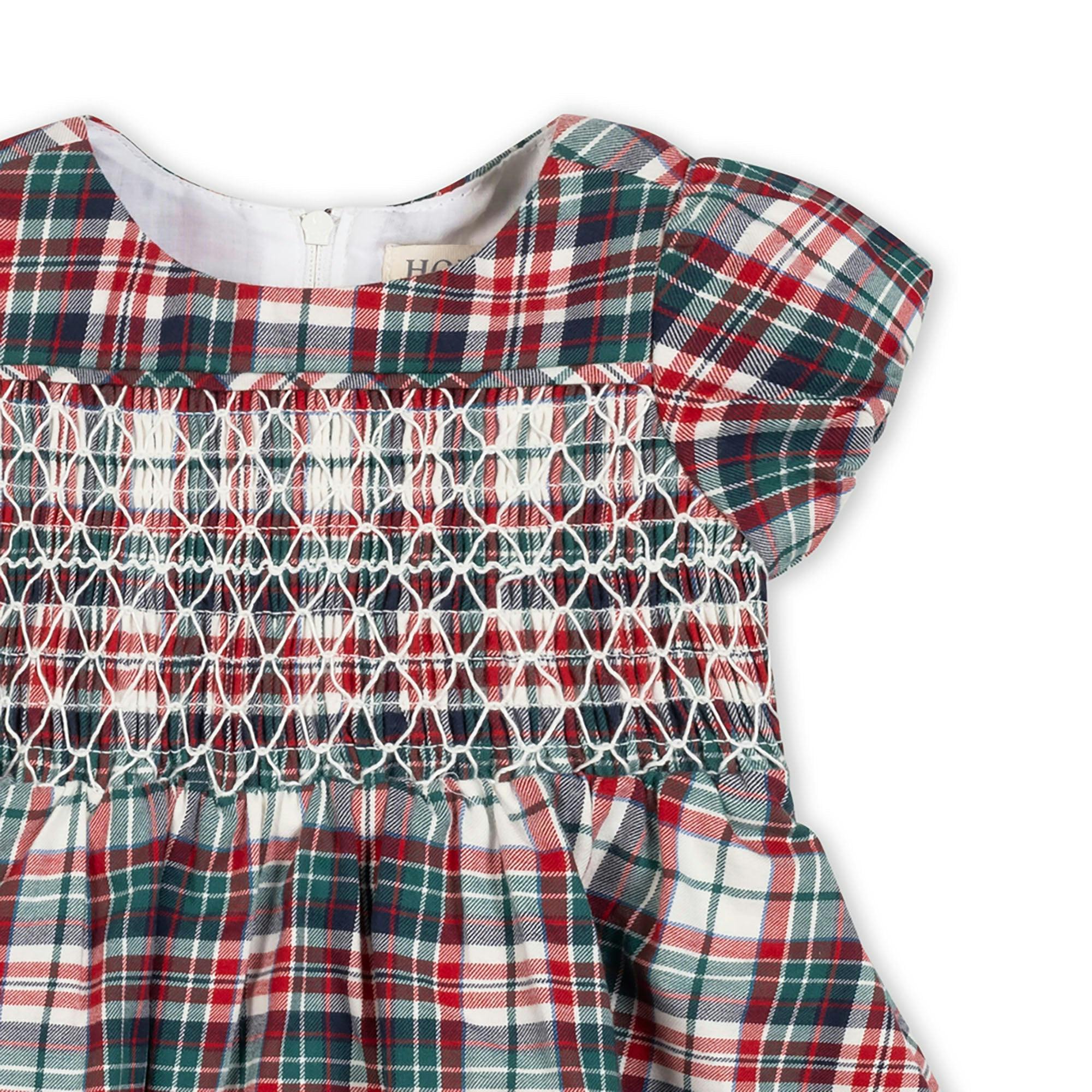 Organic Smocked Puff Sleeve Dress