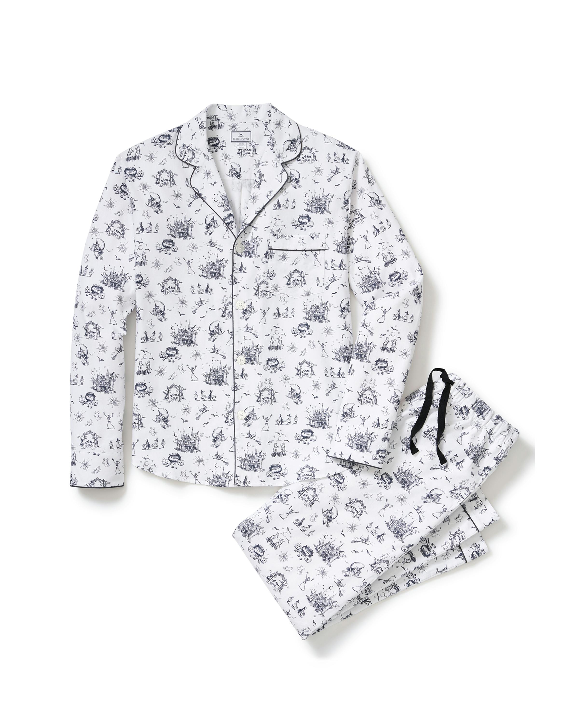 Women's Twill Pajama Set in Hallow's Eve Toile