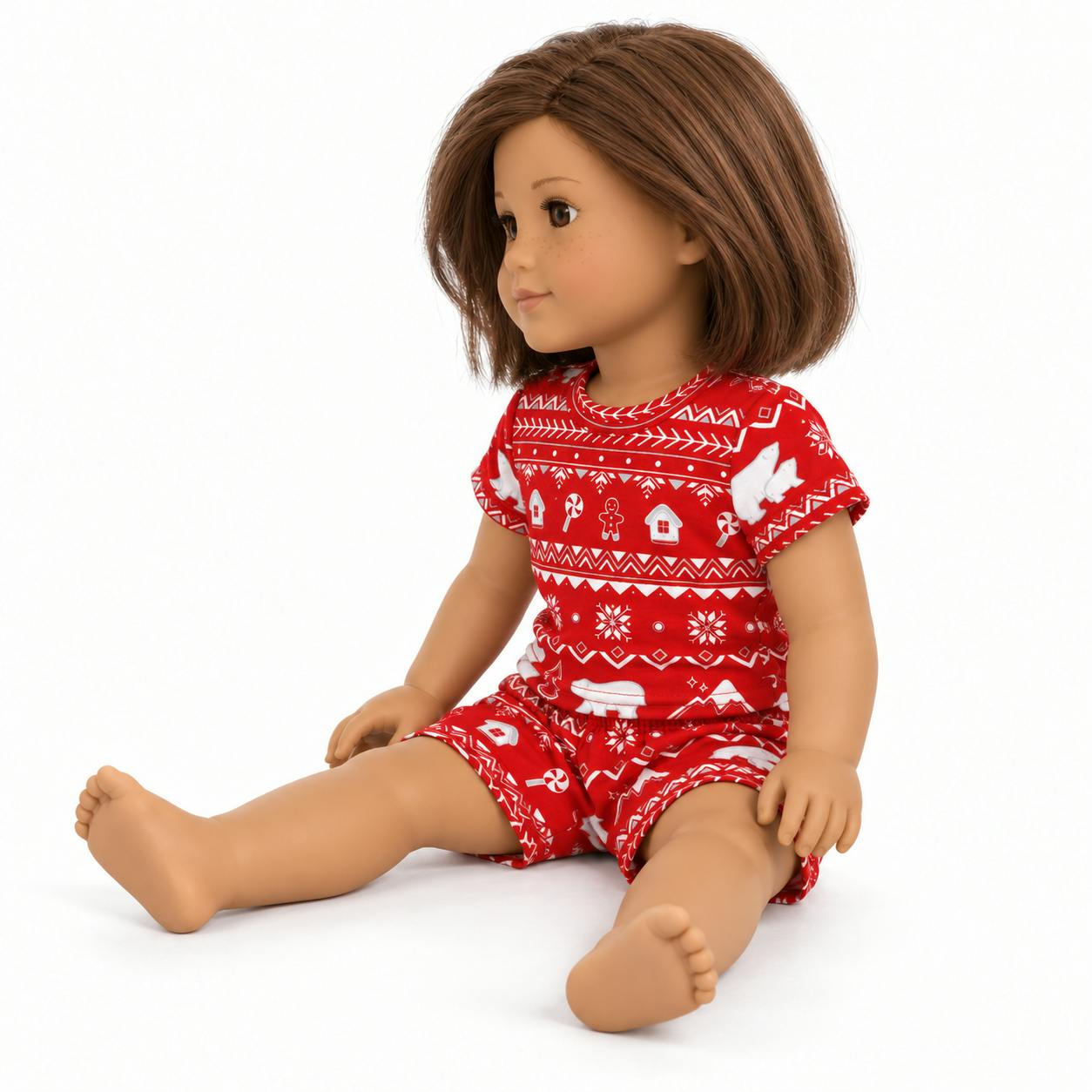 Polar Isle Red Bamboo Matching Teddy or Doll 18
