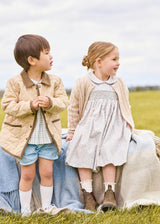Classic Cashmere Blend Cardigan - Oatmeal