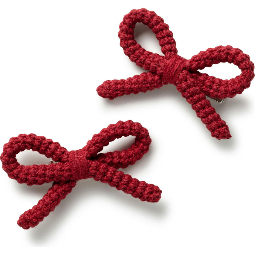Juliana Textured Knit Double Clip