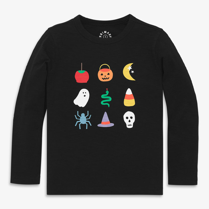 Kids long sleeve trick-or-treat tee