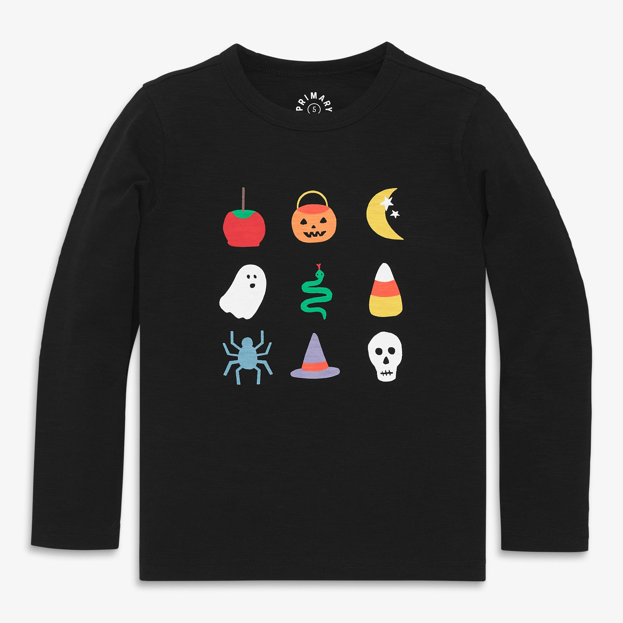 Kids long sleeve trick-or-treat tee