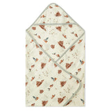 Sandcastle Hooded Swaddle Blanket