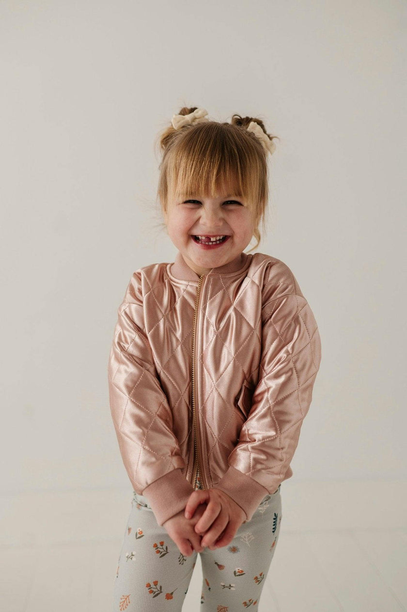 Girls Bomber Jacket in Desert