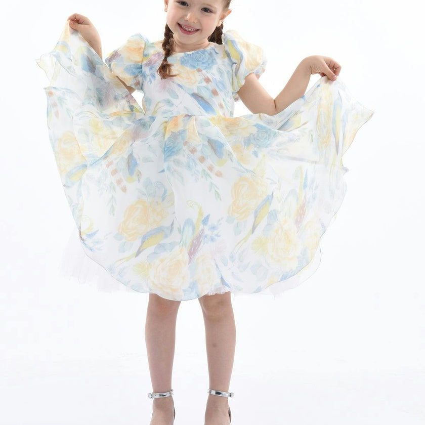 Blue Chablis Floral Garden Organza Dress