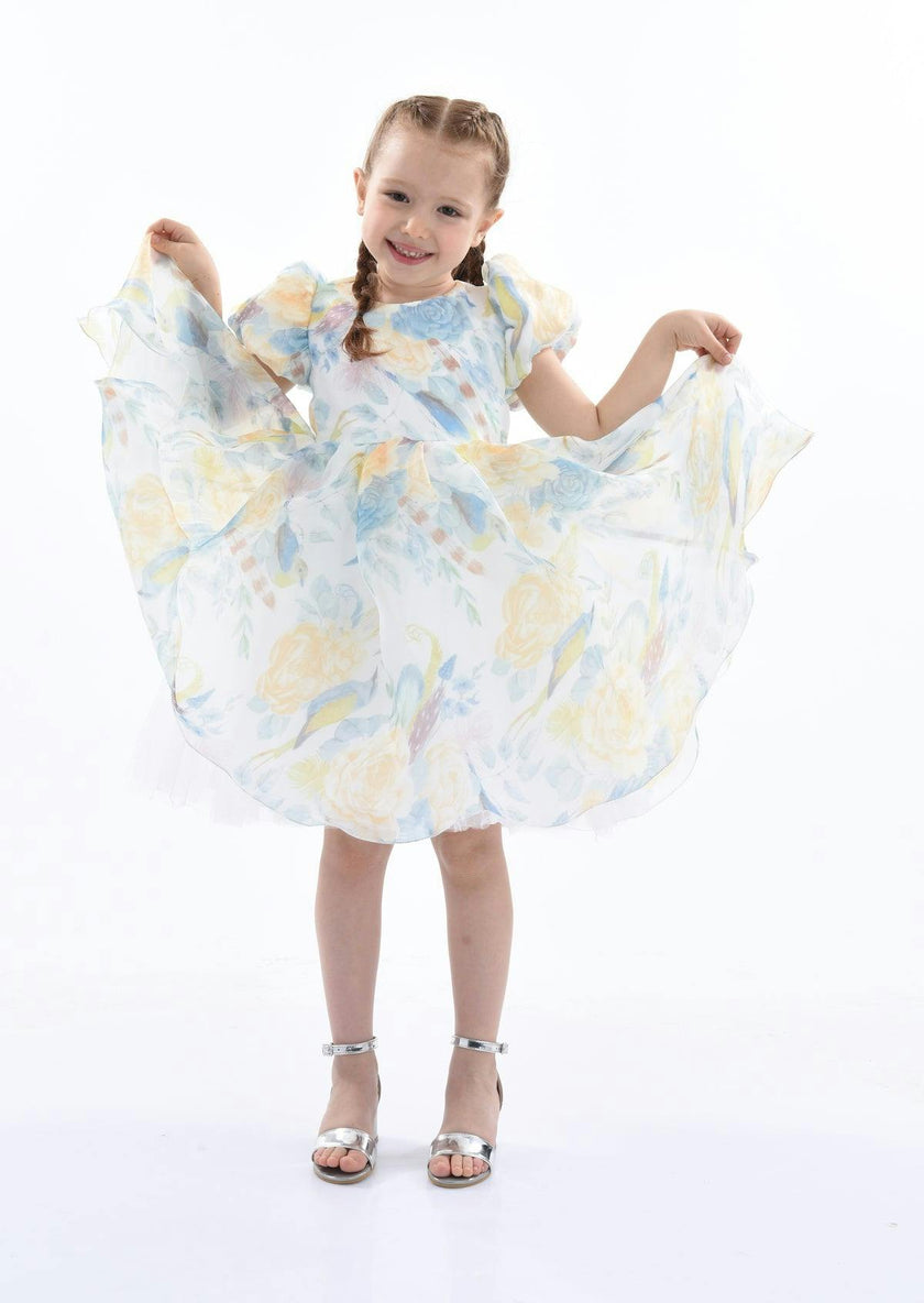 Blue Chablis Floral Garden Organza Dress