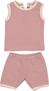 Waffle Knit Tank Set