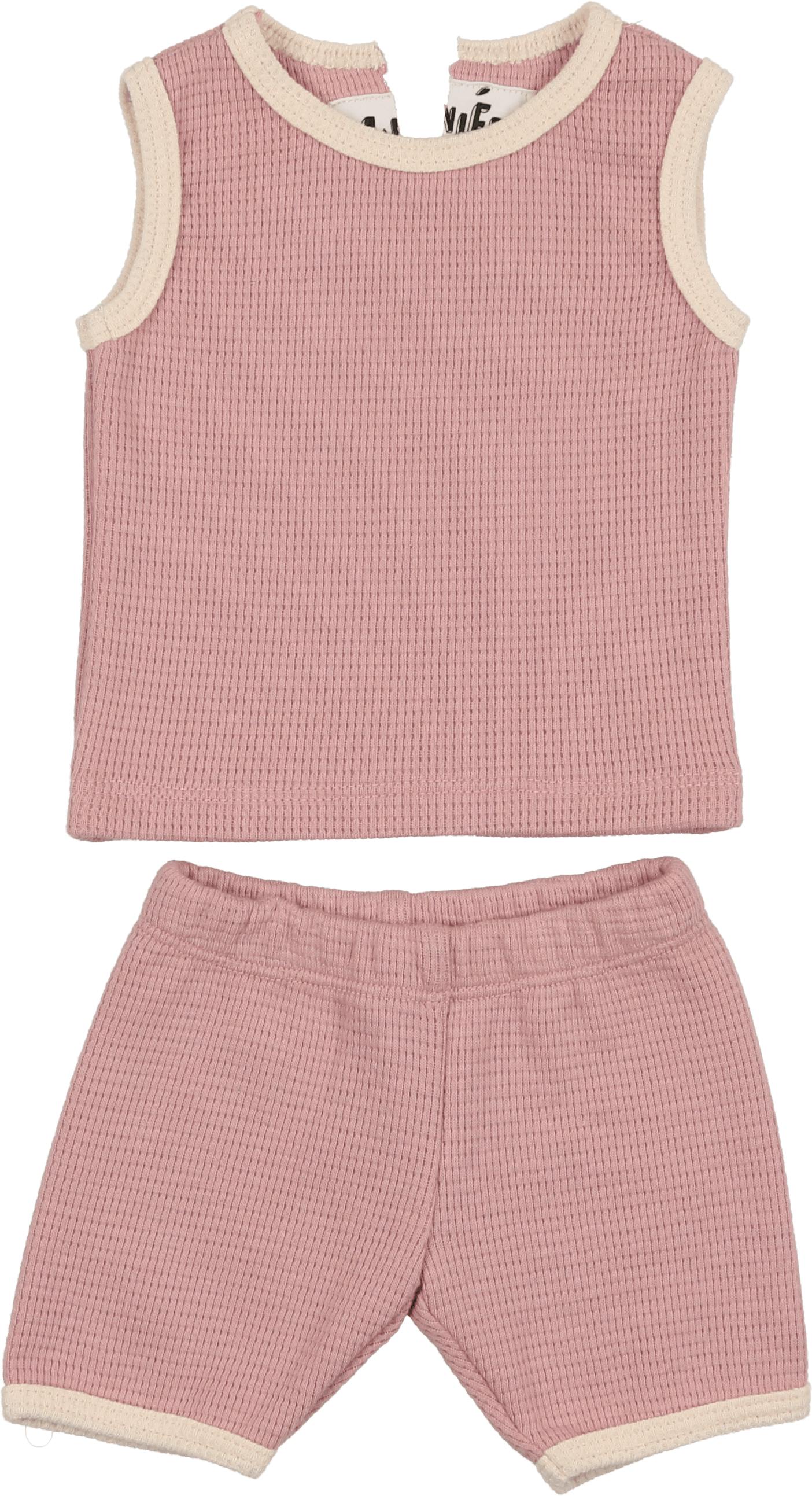 Waffle Knit Tank Set
