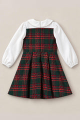 Mini Tawny Dress in Evergreen Plaid