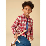 Flannel Button Up Shirt, Multi