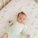 Charlie Farmhouse Goose Crib Fitted Sheet for Baby Nursery