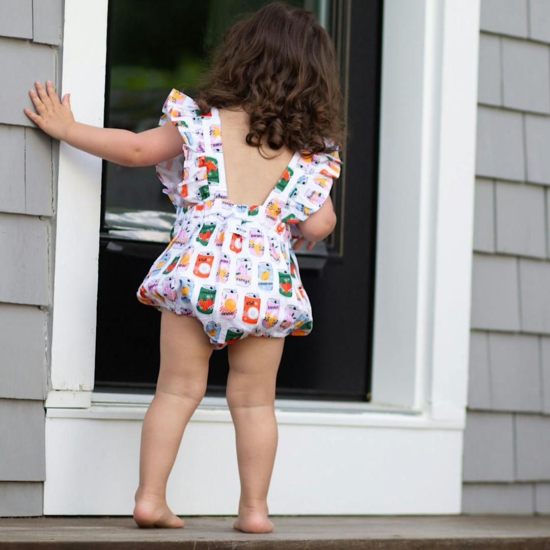 Bubble Romper in Soda Pop