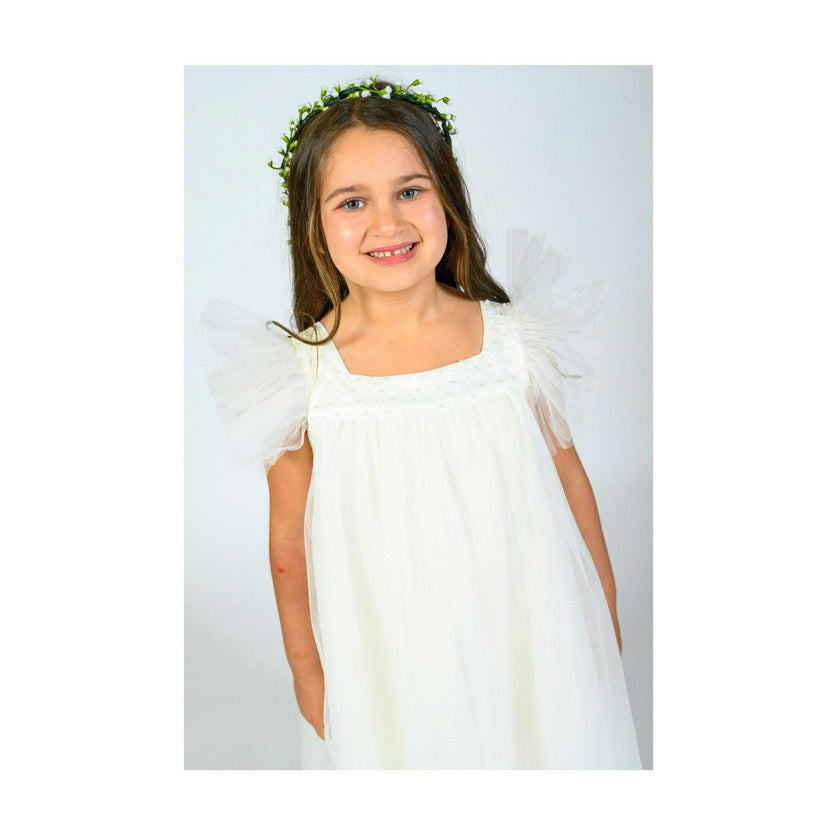 Cream Elena Dress