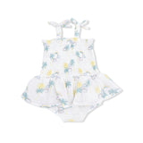 Palm Trees and Rainbows - Smocked Bubble with Skirt