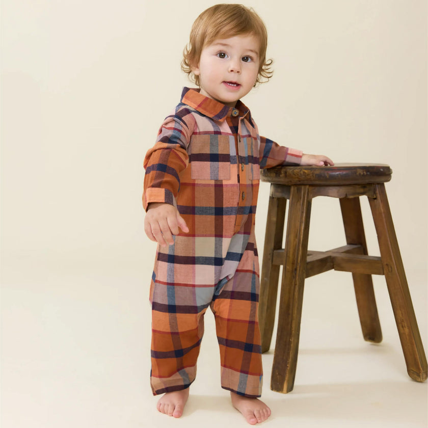 Baby Boys Easton Jumper - Hayride Plaid