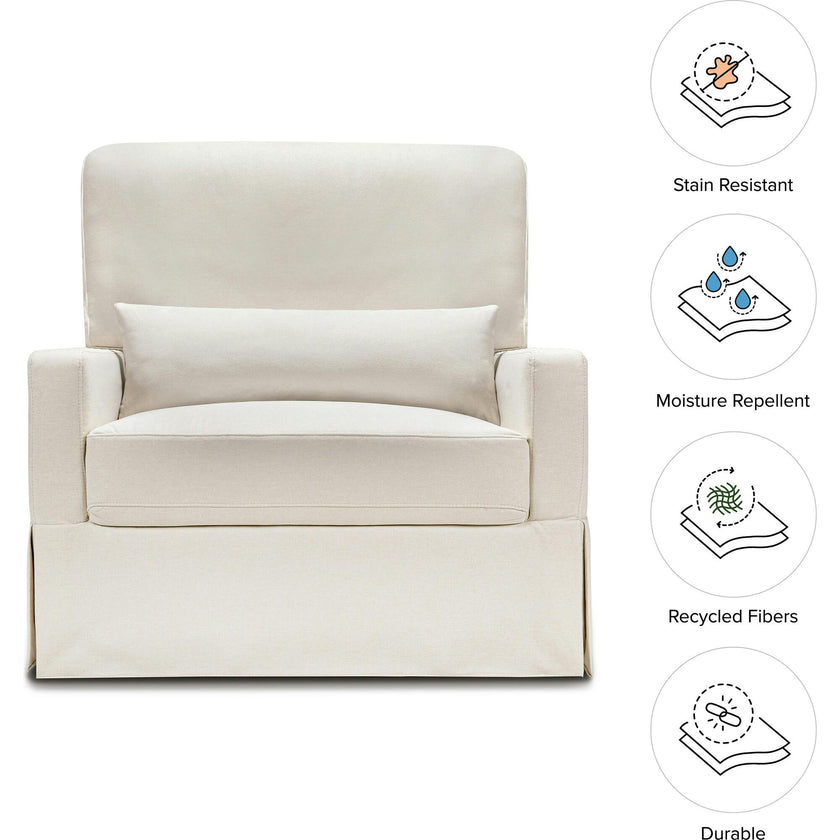Crawford Pillowback Chair & A Half Comfort Swivel Glider