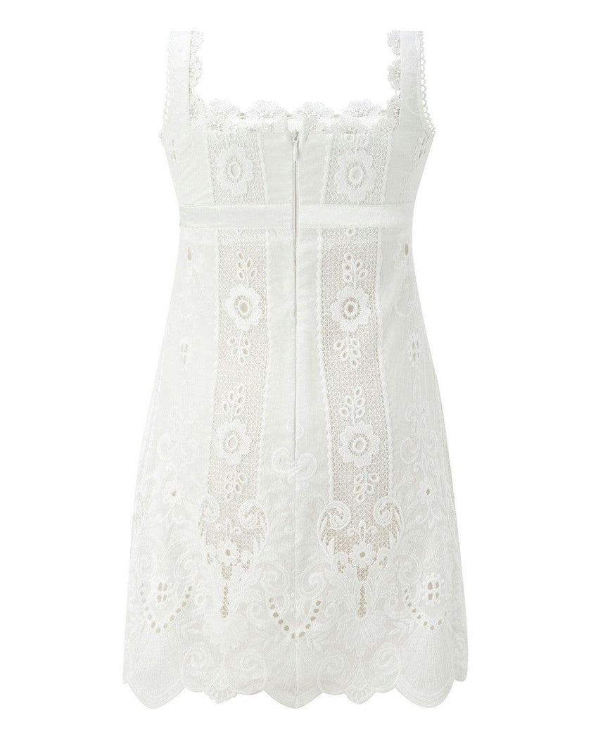 Josephine Embroidered Mini Dress