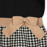 Organic Skater Sweater Dress with Bow