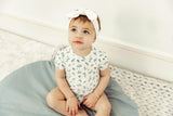 Floral Delight Ribbed Top and Elastic Waist Bottom Two Piece Set