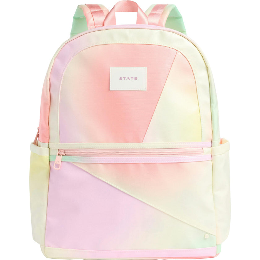 Kane Double Pocket Large Backpack, Tie Dye Patchwork
