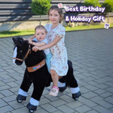 Model U® Horse Ride-On Toy Age 4–7 – Black