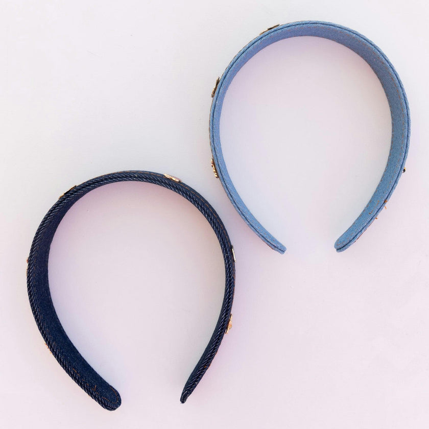 DENIM CHARMED FARMERS MARKET HEADBAND