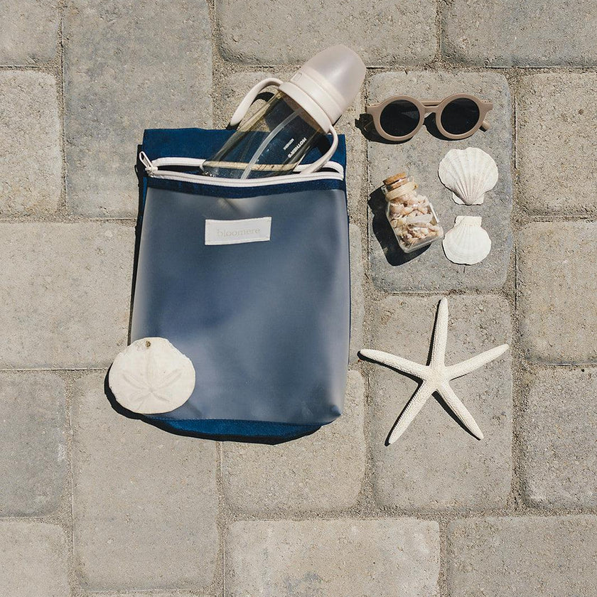 Large Pouch (Link Pink and Navy)