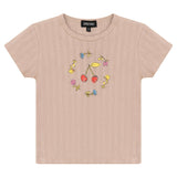 Pointelle Ribbed T-Shirt