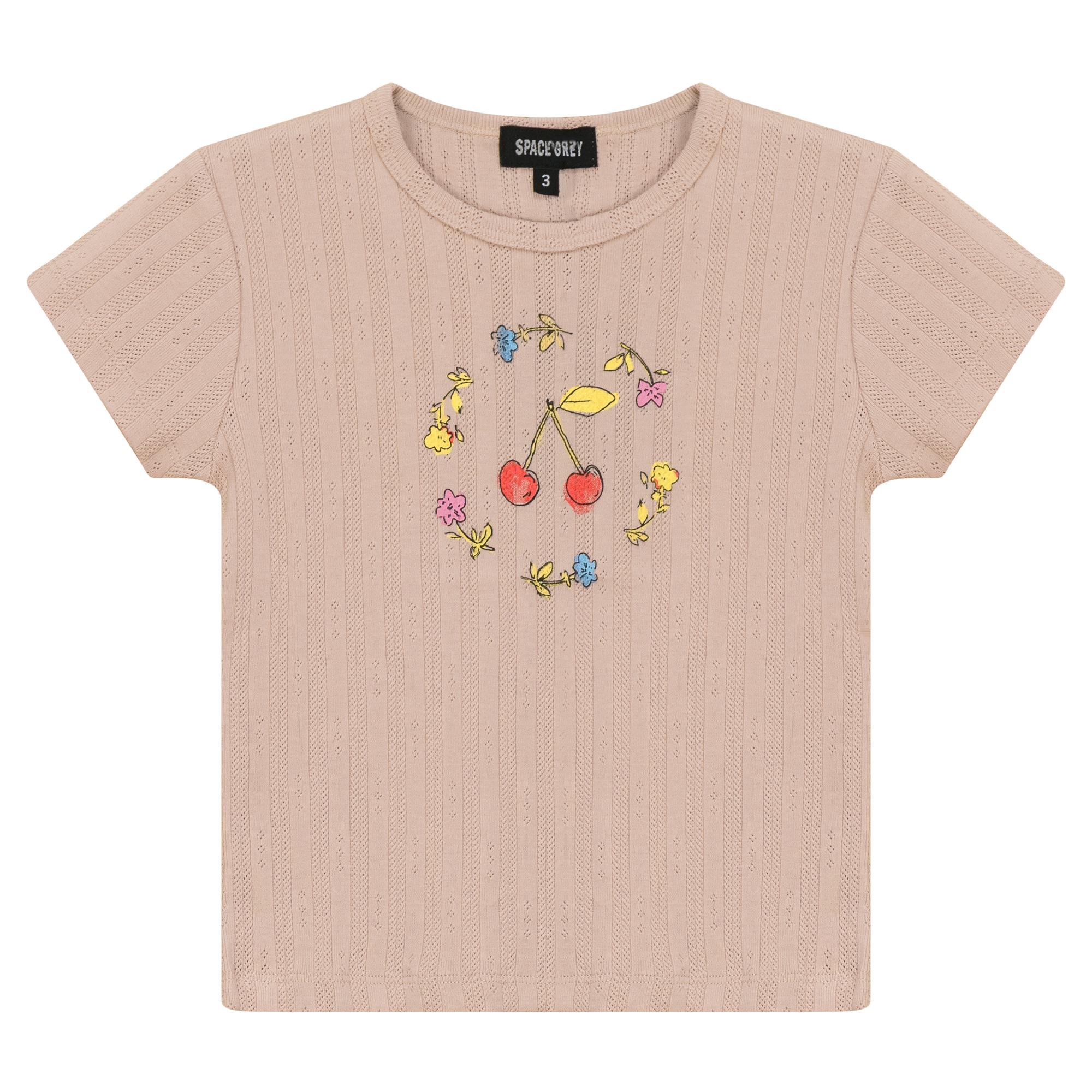 Pointelle Ribbed T-Shirt