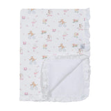 Roller Pups Girl Pima Cotton Baby Blanket