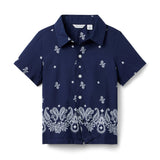 The Bandana Shirt, navy blue