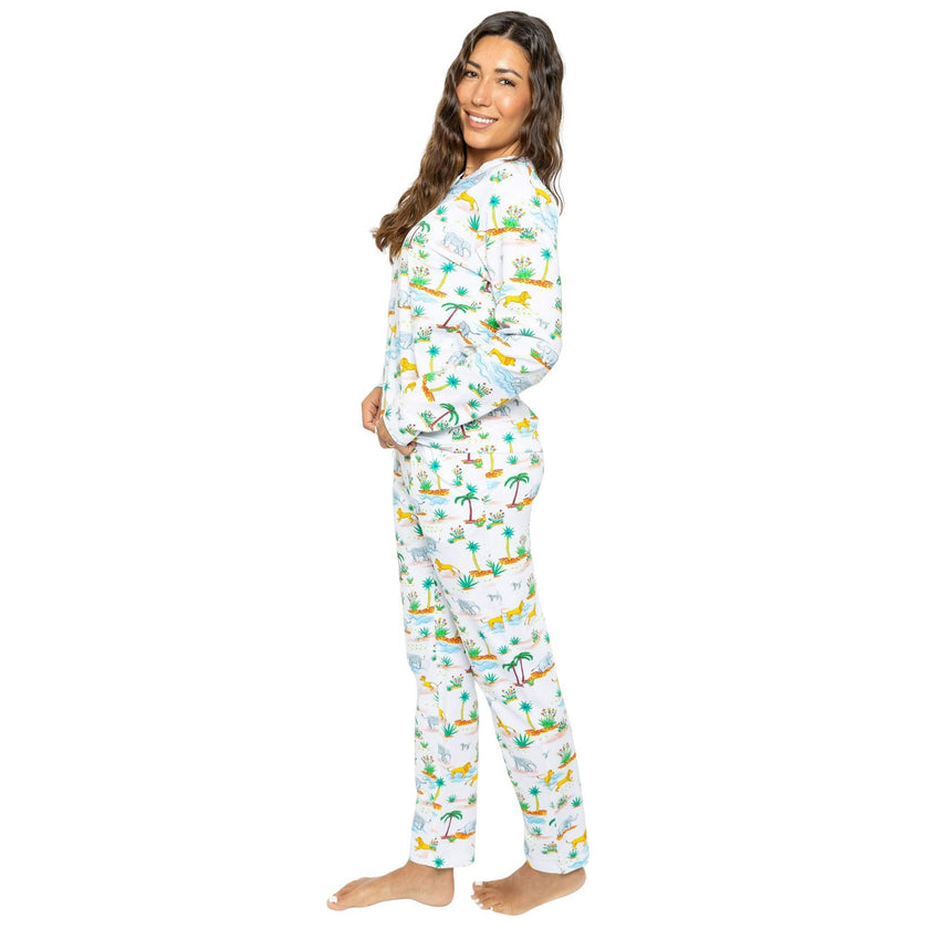 Women's Trunks Up Jersey Long PJ Set