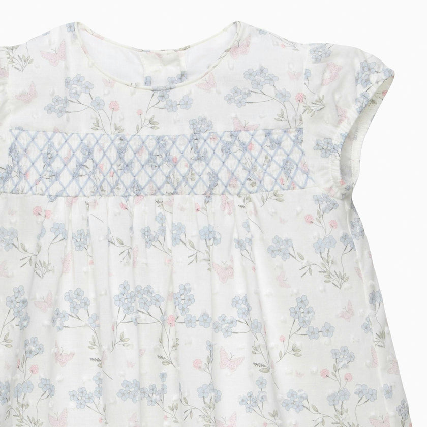 Baby My First Smocked Dress in Butterfly Plumetis