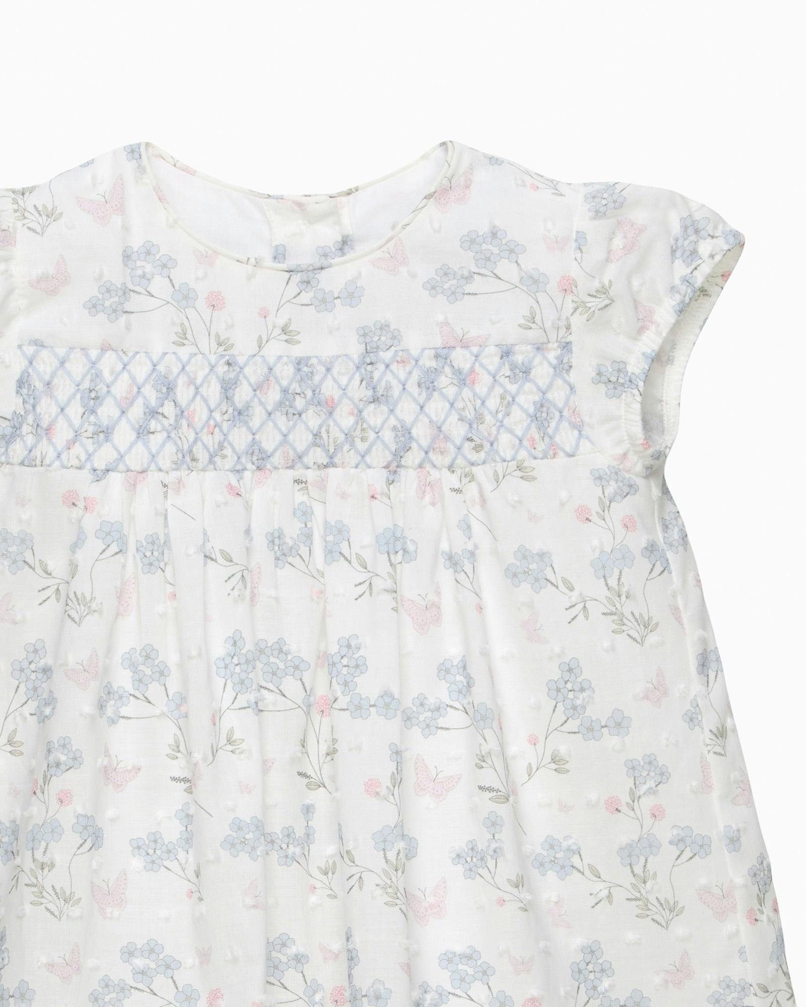 Baby My First Smocked Dress in Butterfly Plumetis