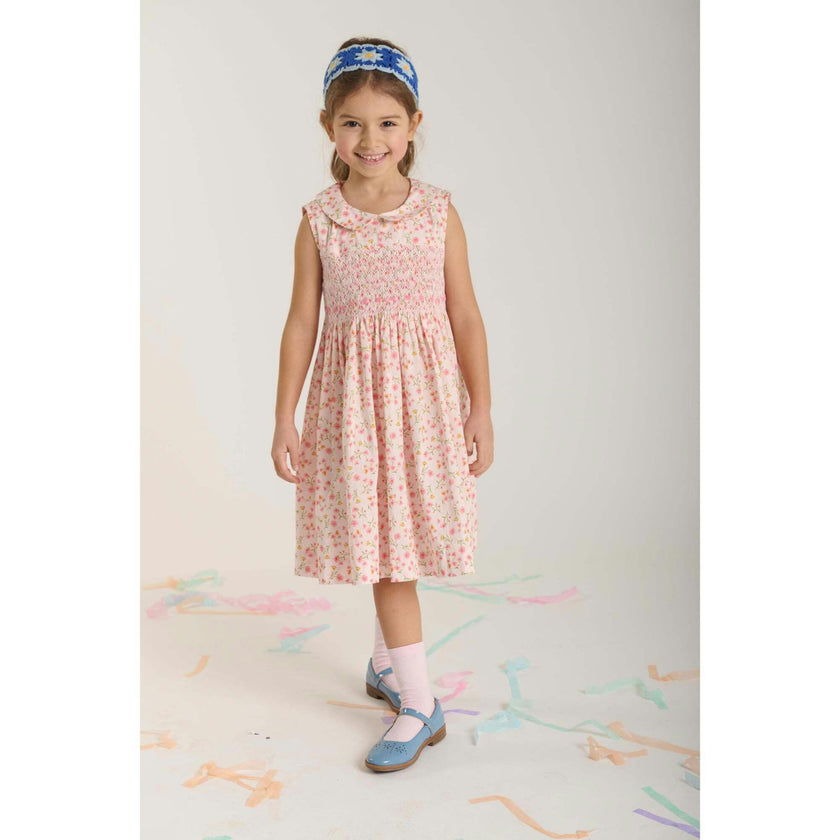 Hand-Smocked Girls Dress - Lizzie