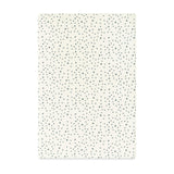 Mini Crib Sheet in GOTS Certified Organic Brushed Cotton in Ivory with Navy Stars