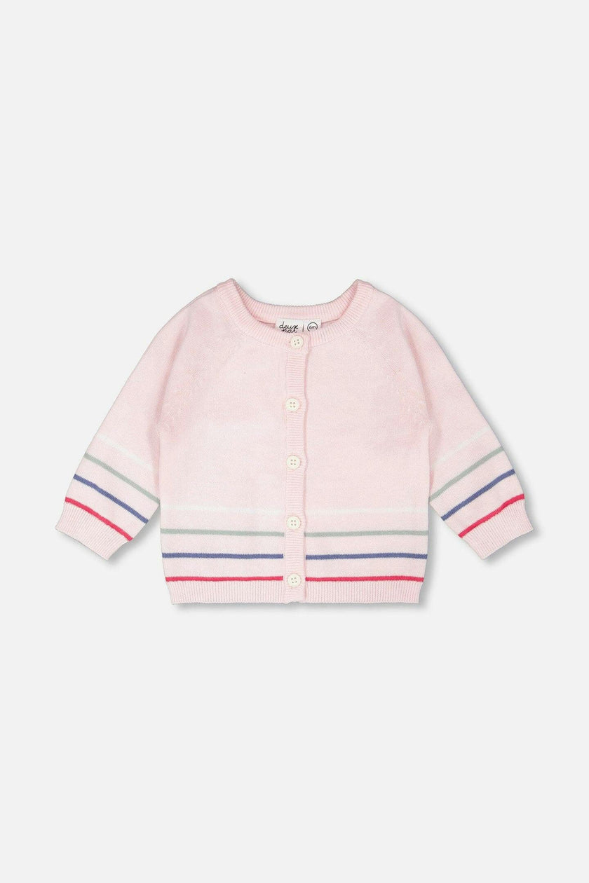 Cotton Knit Button Front Cardigan