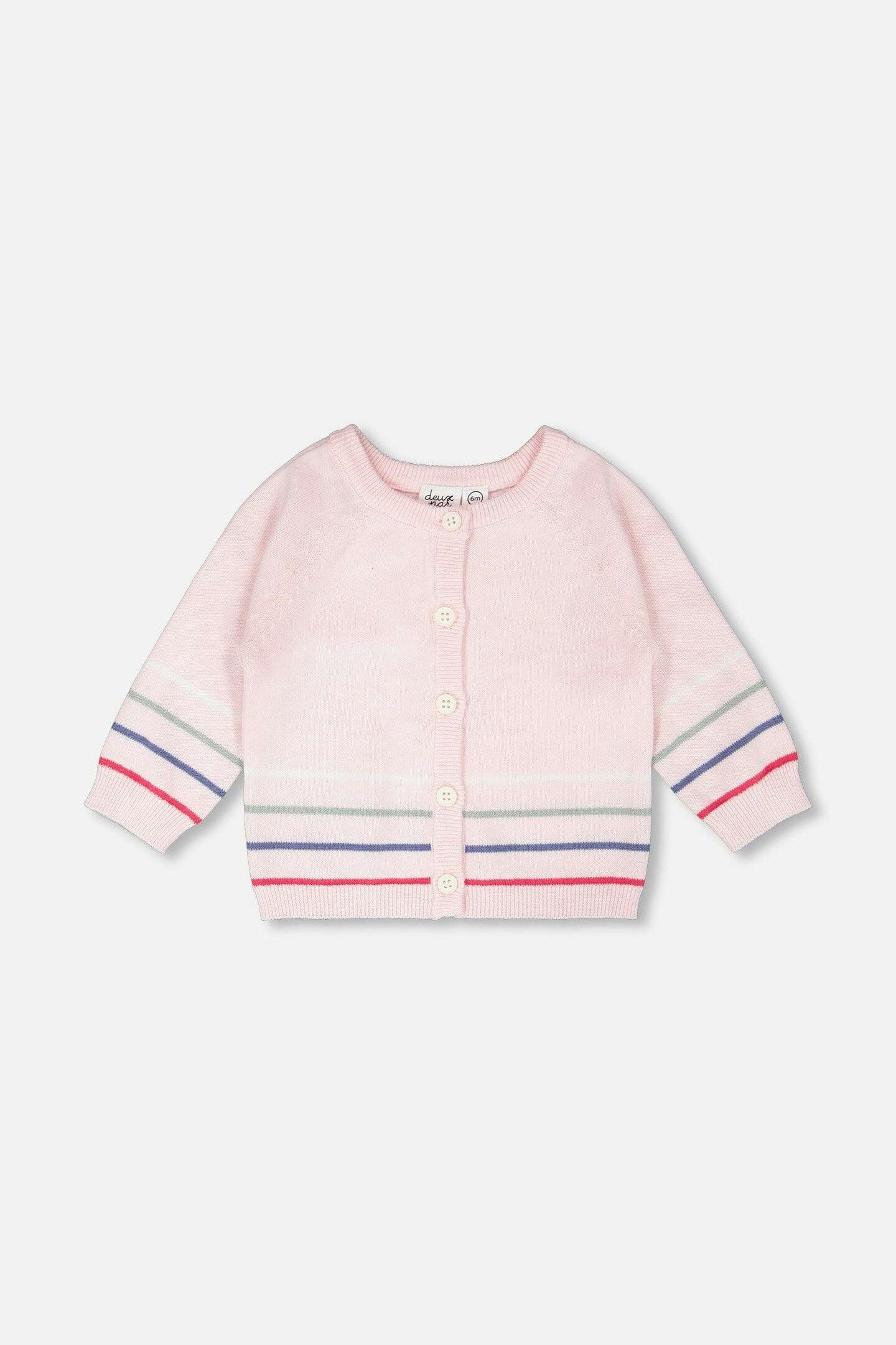 Cotton Knit Button Front Cardigan