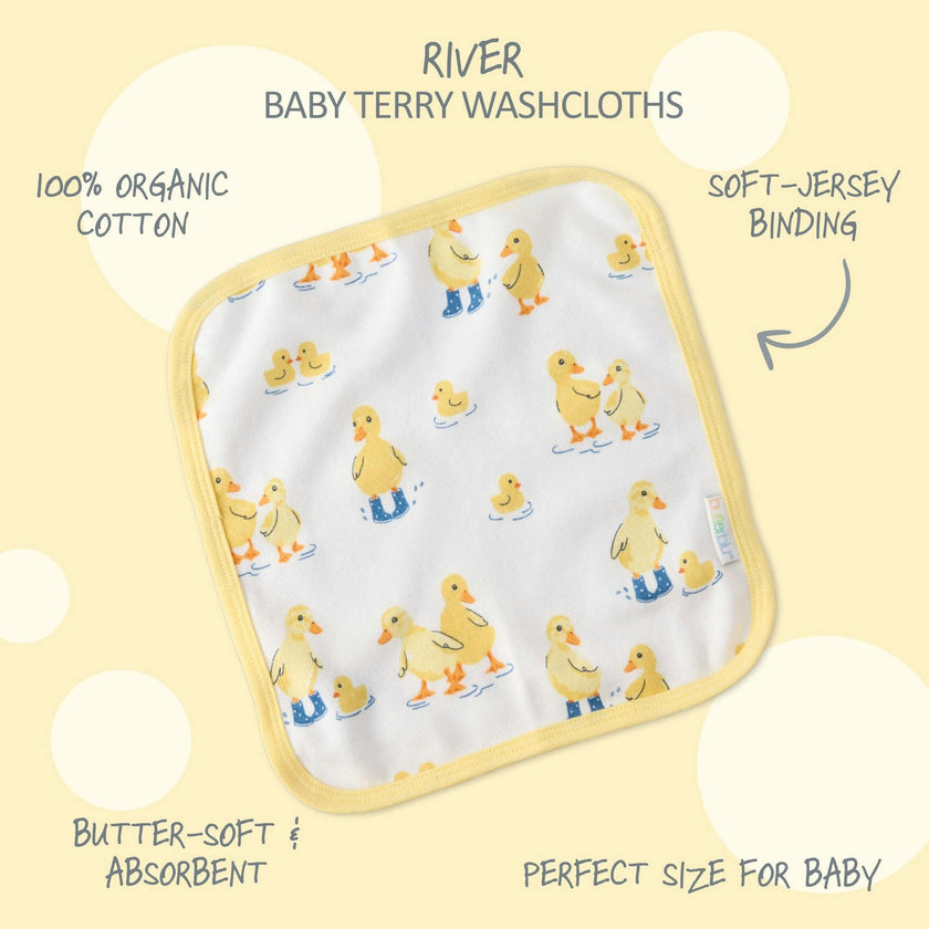 RIVER 10-Pack Baby Wash Cloths