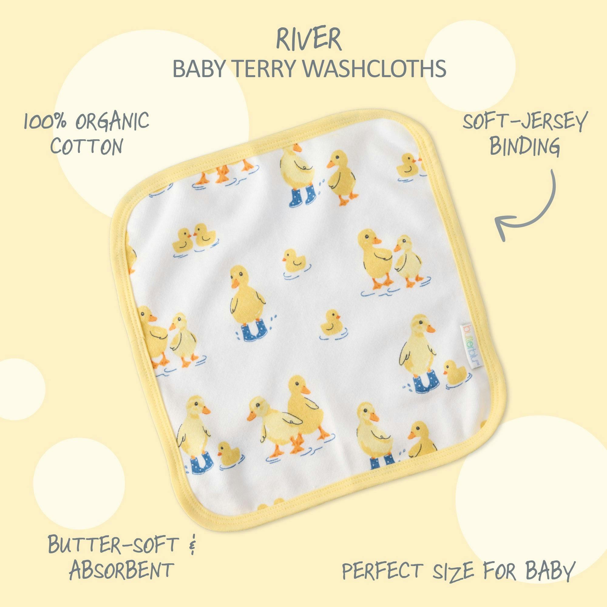 RIVER 10-Pack Baby Wash Cloths